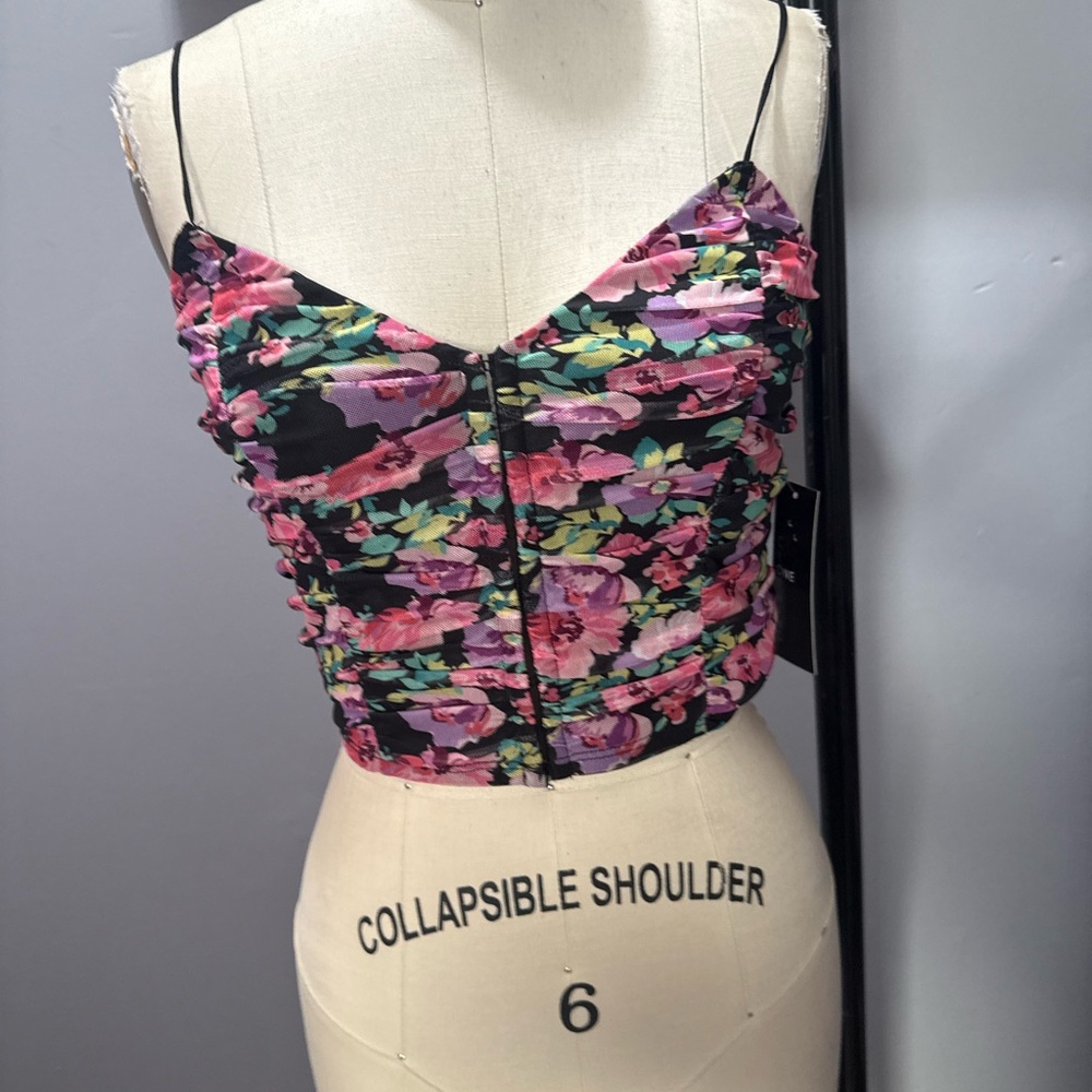 One Clothing Black Floral Camisole